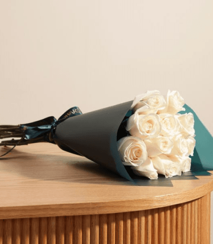 Dreamy White Roses Bouquet